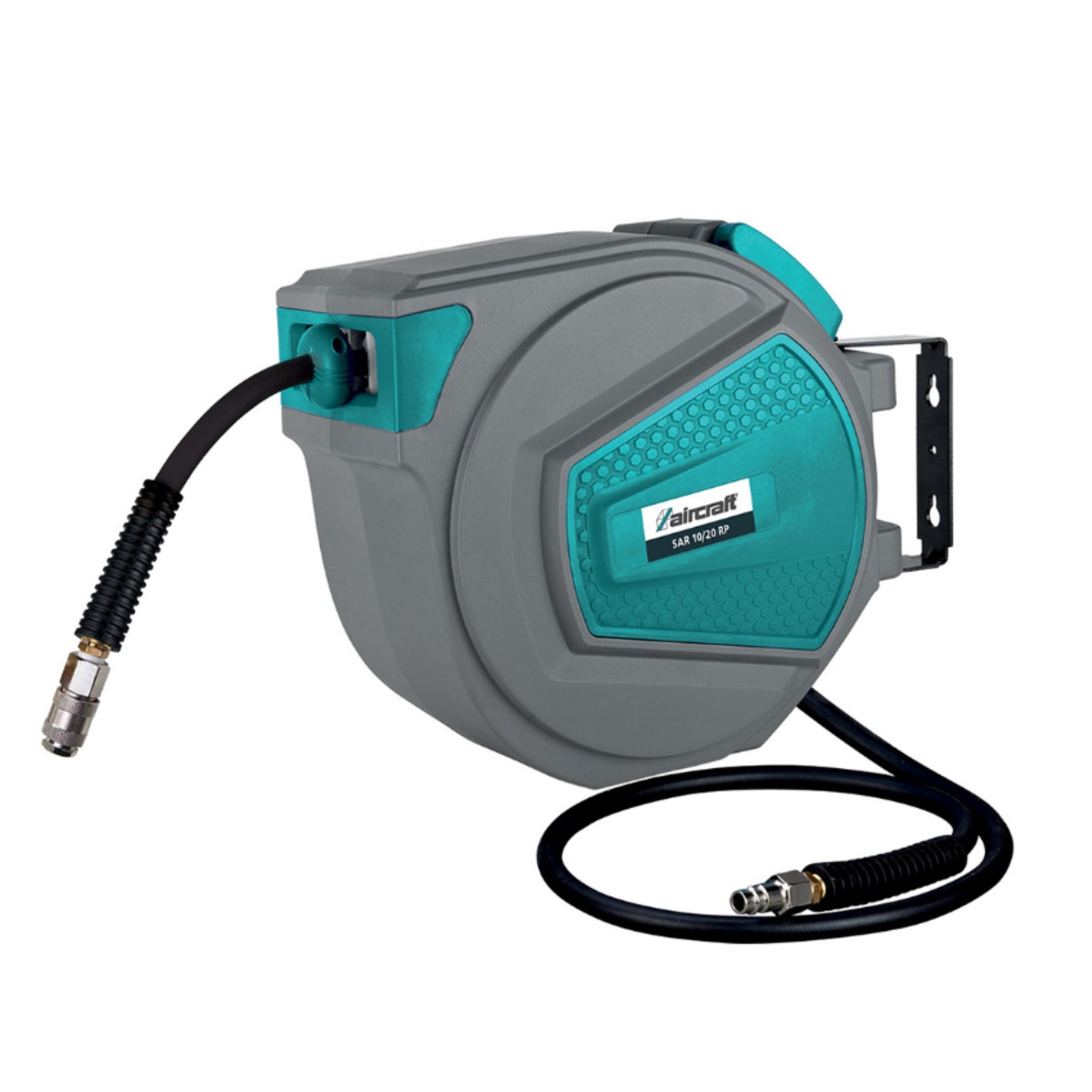 Provence Outillage Avvolgitubo Da Parete Orientabile – Grigio – Capacità 50m Per Tubo 15mm O 30m Per Tubo 19mm