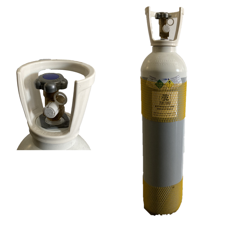 bombola-gas-Ossigeno-per-saldatura-14-litri-ricaricabile-nuova-generazione-con-valvola-residuale-per-saldobrasatura-saldatura-cannello-saldobrasatura-taglio