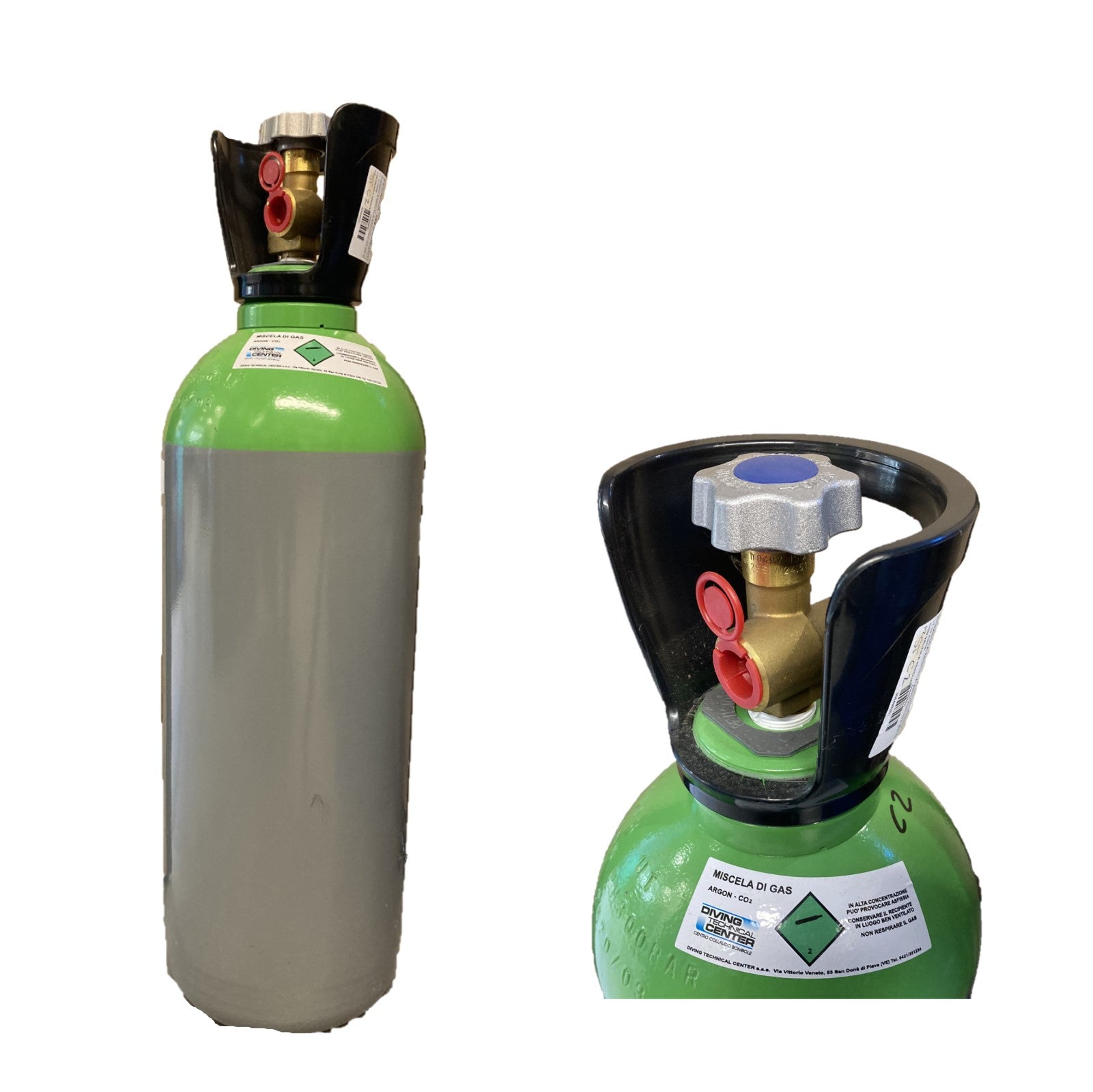 Argon / CO2 mixture cylinder with 2% CO2 MIG welding stainless steel 14  liters