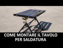 Banco Tavolo per Saldatura TIG MIG MMA Elettrodo pieghevole con ruote