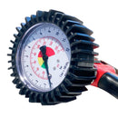 Professional 0-12 bar inflation gun with D.80 pressure gauge and AIREX 812 quick coupling