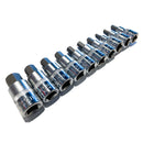 Socket wrench set for hexagonal screw att. 1/2 "chrome vanadium steel 10 pcs GEDORE