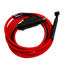 Torcia saldatura TIG cavo rosso extra flessibile raffreddamento aria lunghezza 4 metri serie 9