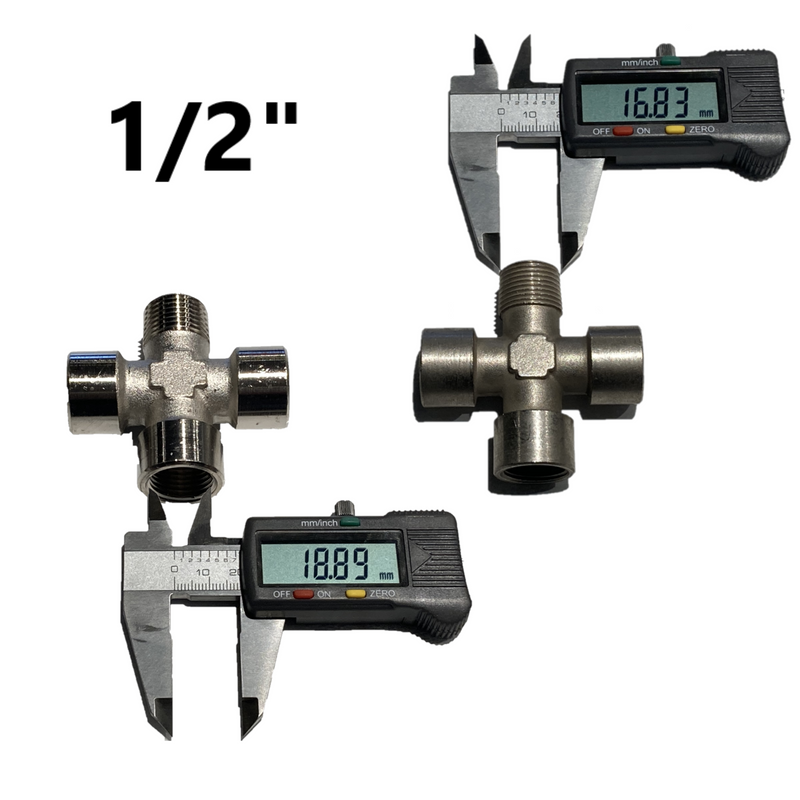 Raccordi Per Aria Compressa In Ferro – Maschio/femmina 1/4, 3/8, 1/2 BSP, Nuove