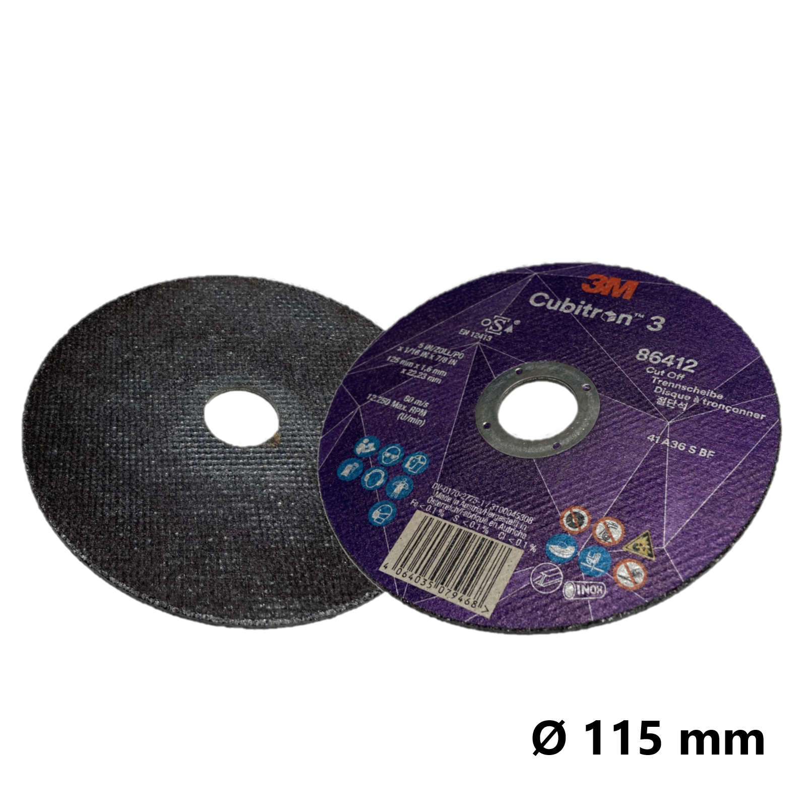 Dischi abrasivi 3M CUBITRON 3 nuova formula abrasiva Diametro 115 mm