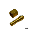 Attacco portagomma per tubo da diametro interno 6 mm Dado 9/16" e portagomma OSSIGENO - GAS HARRIS