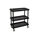 carrello-in-plastica-dura-resistente-all'usura-a-3-ripiani-con-ripiano-centrale-regolabile-in-altezza-con-maniglia-per-lo-spostamento-a-4-ruote-pivotanti-ripiani-resistenti-rialzati-con-capacità-max-40kg-dimensioni-750x375x920h