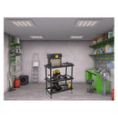 carrello-in-plastica-dura-resistente-all'usura-a-3-ripiani-con-ripiano-centrale-regolabile-in-altezza-con-maniglia-per-lo-spostamento-a-4-ruote-pivotanti-ripiani-resistenti-rialzati-con-capacità-max-40kg-dimensioni-750x375x920h