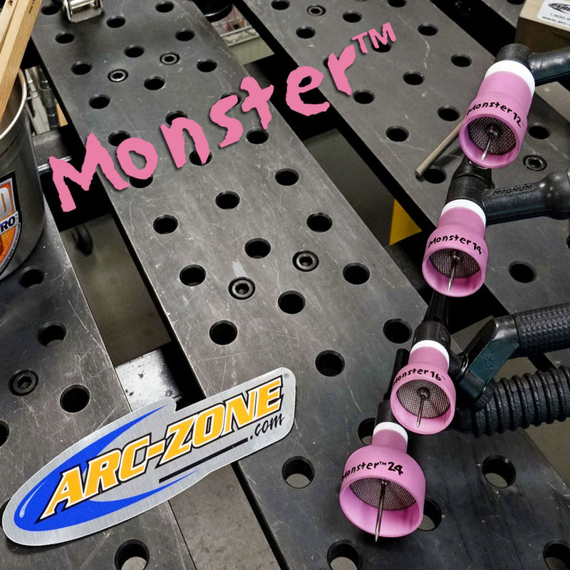 Kit gas lens Monster 16 Arc-Zone per Torcia Saldatura TIG 17 - 18 - 26