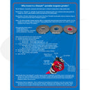 Ruota diamantata grana fine ROSSA ricambio per Arc-Zone Sharpie DX™ testa per affilare elettrodi in tungsteno per saldatura TIG