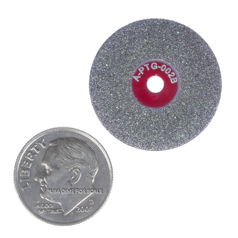 Replacement RED fine grain diamond wheel for Arc-Zone Sharpie DX™ head for sharpening tungsten electrodes for TIG welding