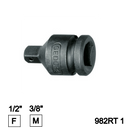 Bussola att. quadro Riduzione per avvitatore percussione o pneumatico 982RT