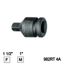 Bussola att. quadro Riduzione per avvitatore percussione o pneumatico 982RT