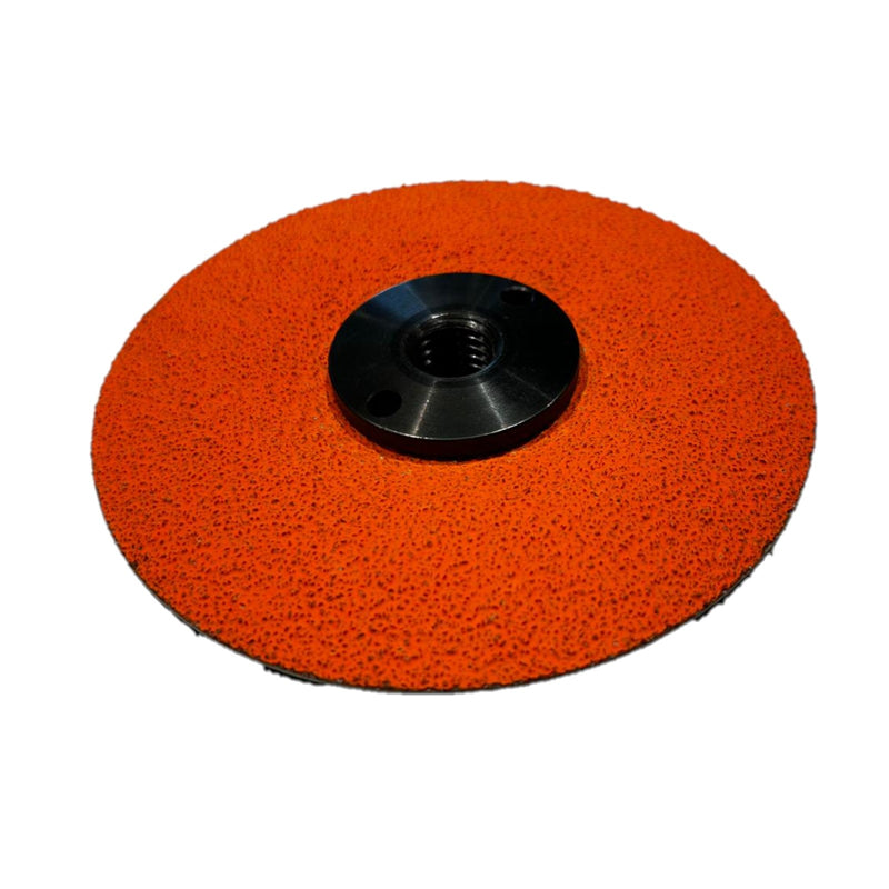 coppia-di-ghiere-per-disco-abrasivo-a-centro-depresso-grana-36-diametro-125mm-GLOBE-FLEXCELLECE-per-acciaio-e-acciaio-inox
