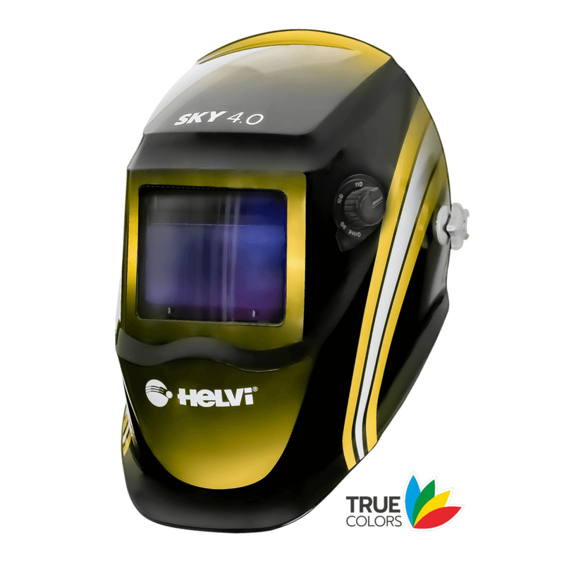 Maschera Casco Autoscurante Saldatura TIG, MIG, Elettrodo, 4 sensori Helvi Sky 4.0