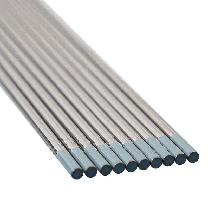 Packaging Tungsten electrodes TIG welding ArcTime™ Arc-Zone non-radioactive sky blue color diameter 1.0 - 1.6 - 2.4 - 3.2 mm AWS EWG