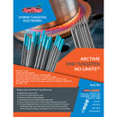 Confezione Elettrodi tungsteno Saldatura TIG ArcTime™ Arc-Zone non radioattivi color cielo blu diametro 1,0 - 1,6 - 2,4 - 3,2 mm AWS EWG