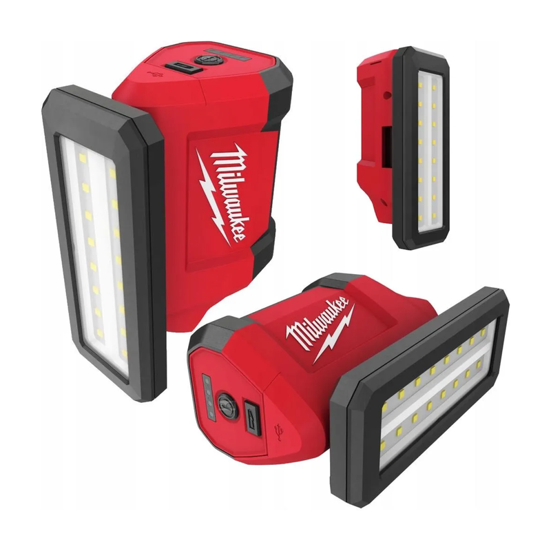 lampada-faro-LED-a-batteria-M12-(NON-INCLUSA)-700Lumen-MILWAUKEE-PAL-0X-testa-ruotabile-e-magnetica