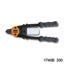 Rivettatrice manuale con 5 testine intercambiabili per rivetti ø 2,4÷6,4 BETA 1740B 280 - 330mm