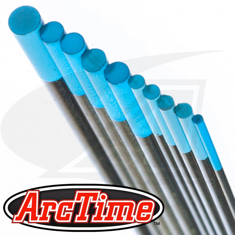 Confezione 10 elettrodi tungsteno Saldatura TIG ArcTime™ Premium Hybrid Arc-Zone diametro 1,0 - 1,6 - 2,4 -3,2 mm