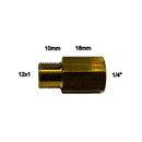 Adattatore attacco Gas per torcia TIG M12x1 F1/4" TRAFIMET FA5105