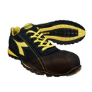 scarpa-bassa-da-lavoro-DPI-categoria-s3-impermeabile-con-suola-anticalore--taglia-da-35-a-48-pelle-nera-con-inserti-gialli-DIADORA-GLOVE-II-LOW-S3-HRO-SRA