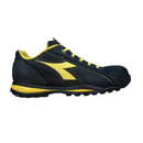 scarpa-bassa-da-lavoro-DPI-categoria-s3-impermeabile-con-suola-anticalore--taglia-da-35-a-48-pelle-nera-con-inserti-gialli-DIADORA-GLOVE-II-LOW-S3-HRO-SRA