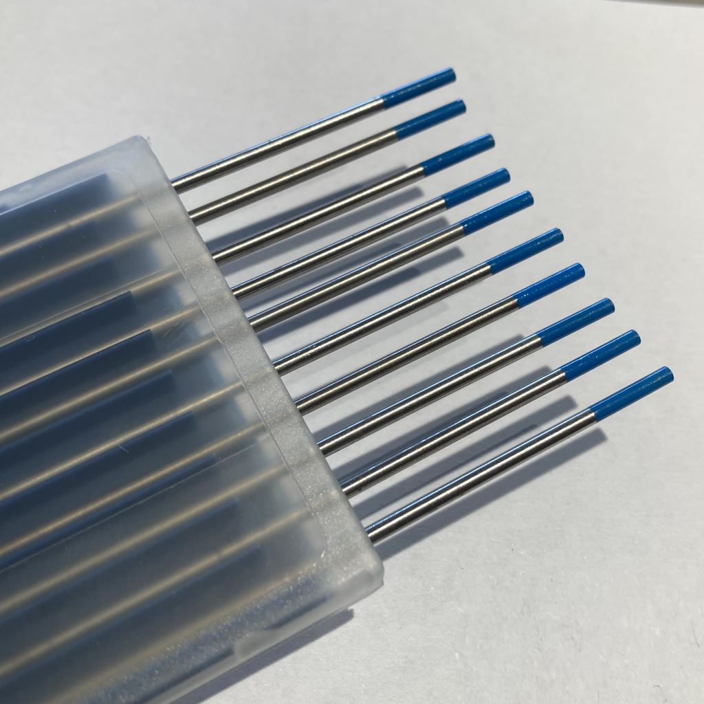 Ferro Tondo Per Saldare Meltstar Elettrodi Di Tungsteno Per Saldatura TIG 2% Tungsteno Lantanato 1/8 X 7 (Bule, WL20) Confezione Da 10 Elettrodi Tungsteno Torcia TIG - Foto 11