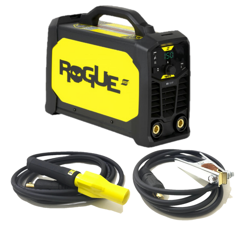 MMA electrode inverter welding machine and Live TIG 150A with ESAB Rogue ES150i accessories