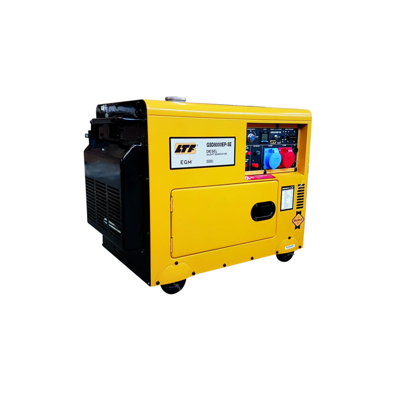Generatore-di-corrente-carrellato-5kW-monofase-silenziato-16A/230V+32A/230V-diesel-LTF-GSD7000-SE