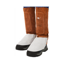 Ghette pelle crosta bovino lunghezza 36cm sopra scarpe per saldatore LAVA BROWN WELDAS 44-7114