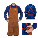 Grembiule per saldatore in pelle crosta 80x107mm WELDAS LAVA BROWN 44-7142 W