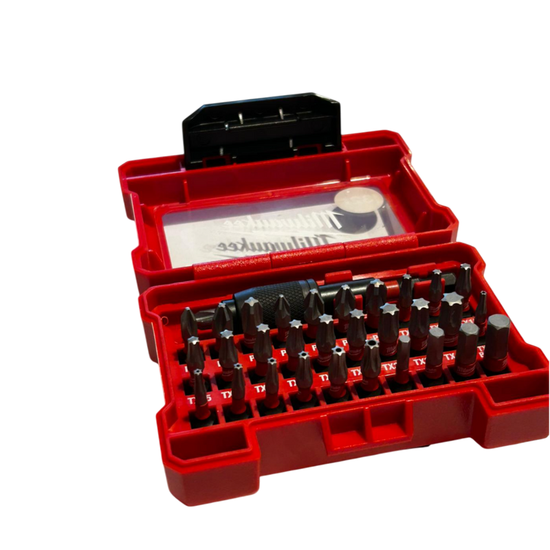 set-milwaukee-32bit-per-avvitatore-ad-impulsi-attacco-esagonale-1/4"-milwaukee-SHOCKWAVE-4932464240-ShW CD Set