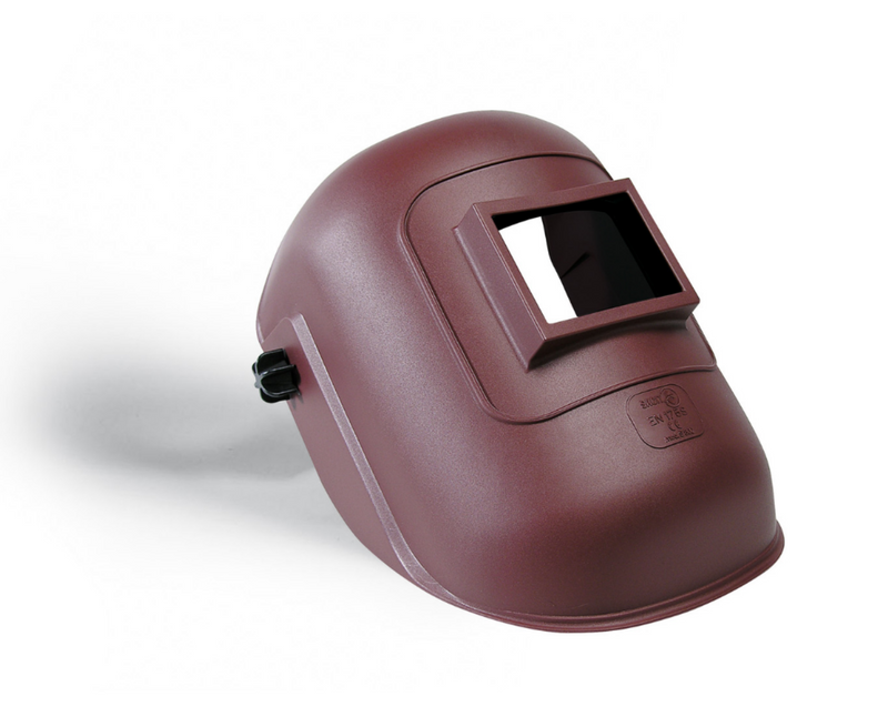 Maschera a casco per saldatura TIG MIG MMA Materiale Plastico Ignifugo 50x108mm