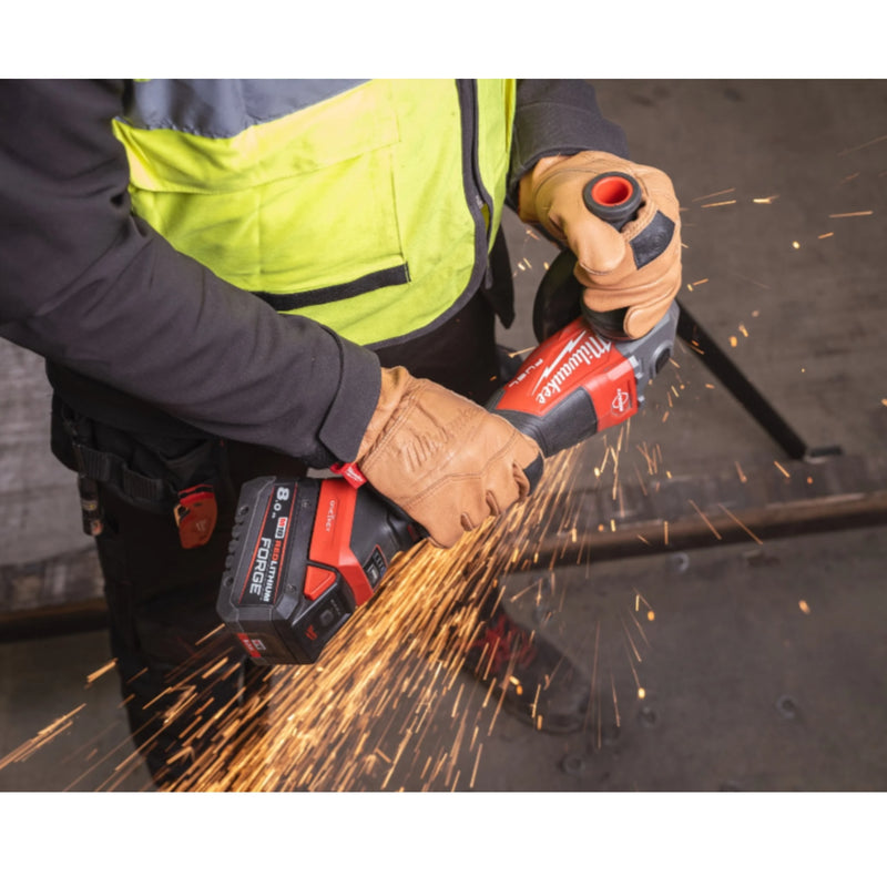 smerigliatrice-angolare-per-dischia-da-125mm-di-diametro-a-velocità-varabile-alimentata-a-batterie-M18-tecnolocia-FUEL-e-ONEKEY-MILWAUKEE-M18-4933493419-M18 FHSAGO125VXPDB2-0X