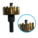 sega-a-tazza-fresa-a-tazza-con-gambo-HSS-rivestimento-titanio-con-scatico-laterale-del-truciolo-diametro-da-11mm-a-90mm-STELLA-BIANCA-36T-made-in-Italy