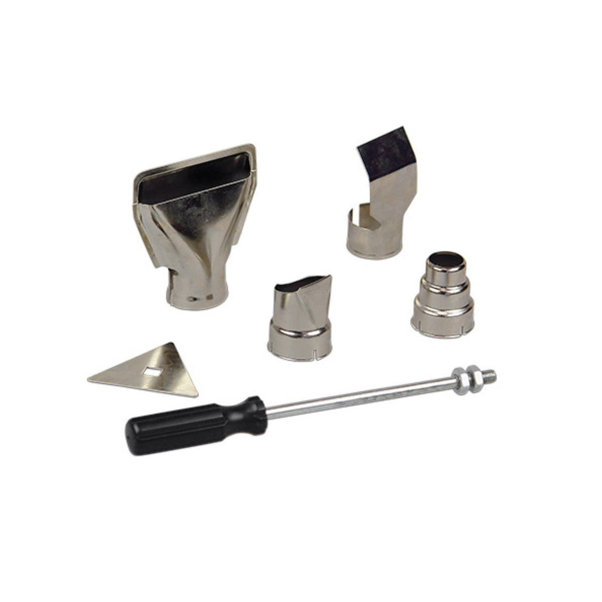 Kit Ugelli Per Pistola Ad Aria Calda - 8 Pezzi Angolo Curvo In Acciaio Inox - Foto 7
