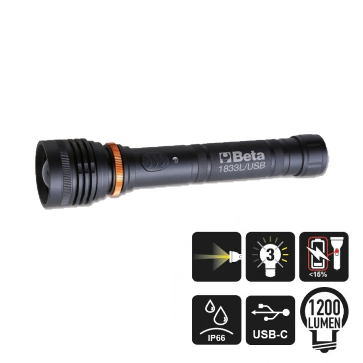 Torcia LED A Batteria Förch Pro Pocketlamp – Cavo USB Gratuito Incluso – Modello 252510 – 5423A74