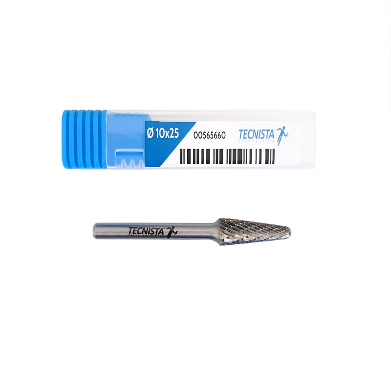 Fresa conica punta rotonda carburo tungsteno ferro inox Fresa conica punta rotonda carburo tungsteno ferro inox