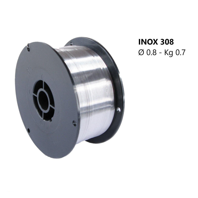 Filo acciaio INOX 308 LSI saldatura a filo MIG diametro 0.8mm kg 0.7