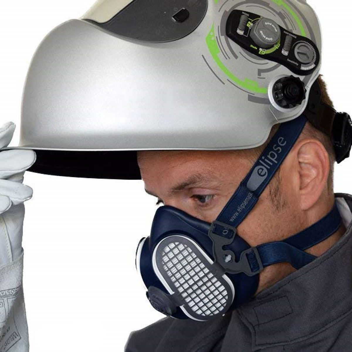 Maschera GVS Elipse Integra Con Filtri P3 — Protezione Antipolvere Per Lavori Professionali, Con Visiera Integrata E Comfort Elevato