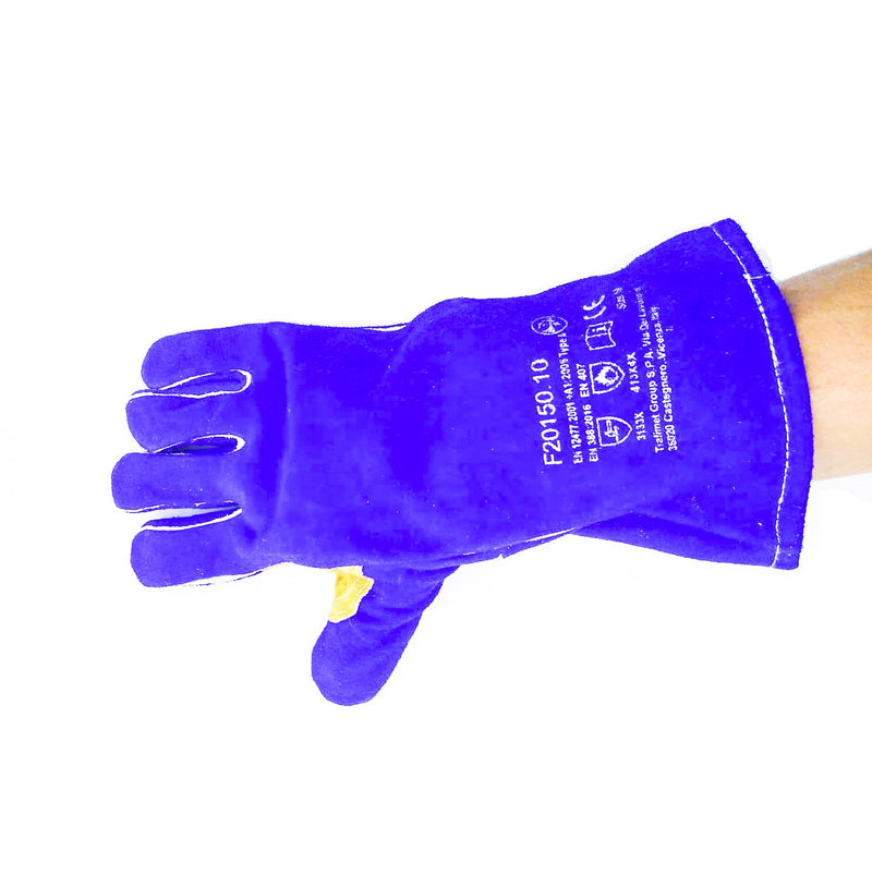 Welding Gloves Welding Electrode Mig Blue Wire Welder-KB Size 10