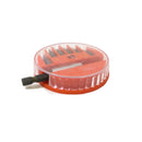 Magnetic inserts in stainless steel bits in chrome vanadium