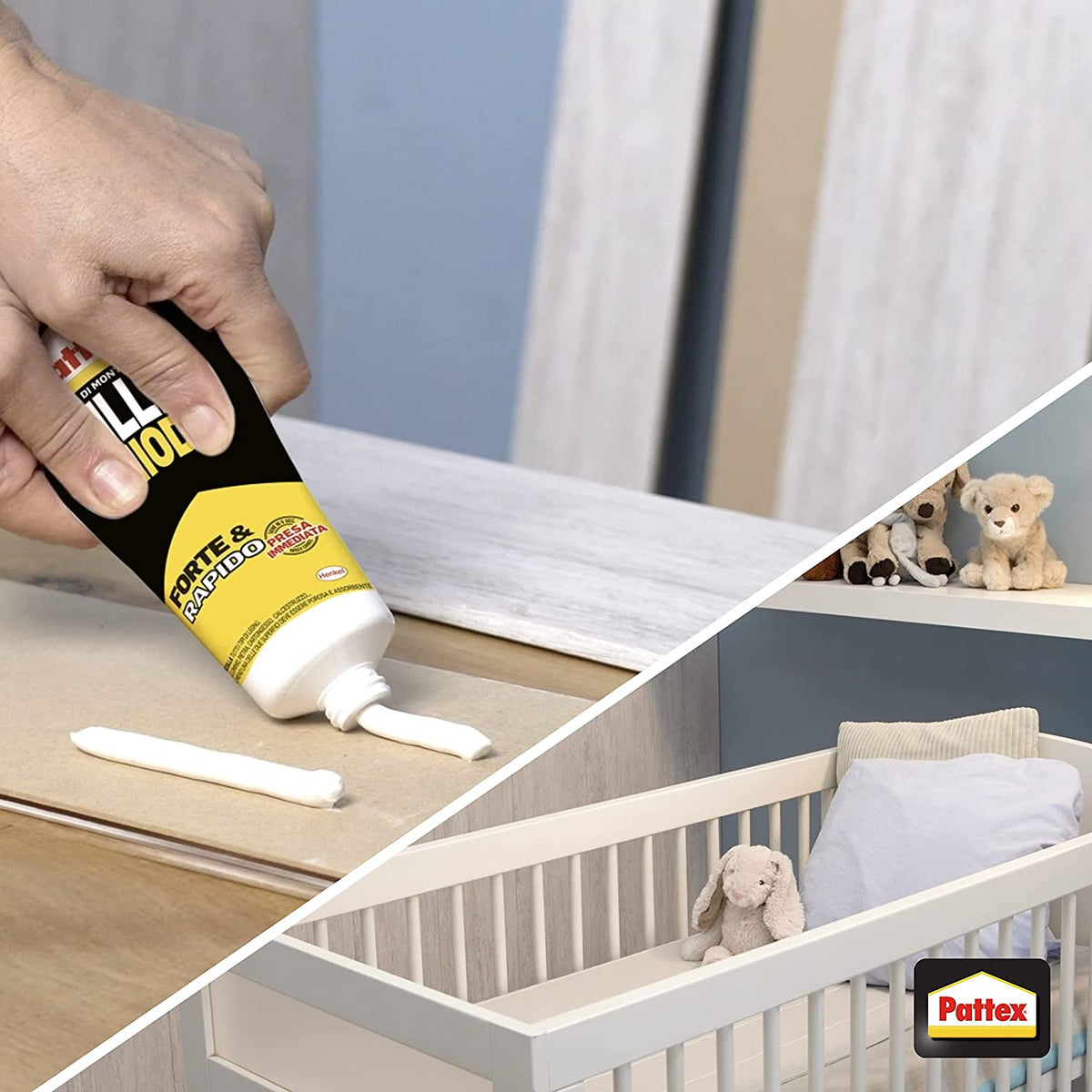 Pattex Millechiodi Forte & Rapido adhesive mounting glue