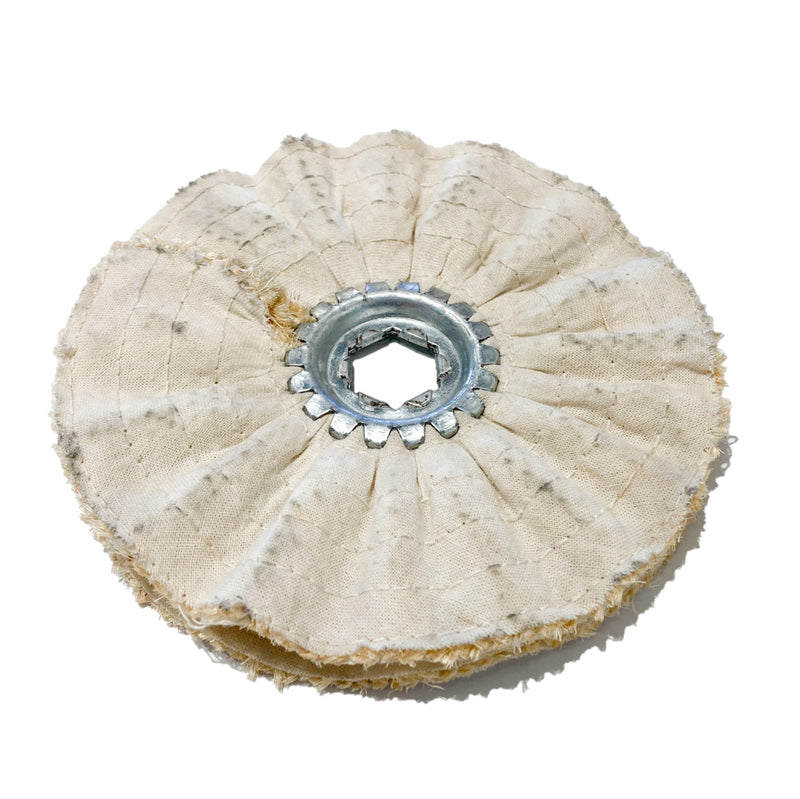 Disco ventilato in cotone sisal per lucidatura diametro 150mm ROSVER DMV