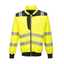 Felpa-lavoro-alta-visibilità-nero/giallo-o-Nero/arancio-con-zip-taglie-dalla-S-alla-5XL-PORTWEST-PW370