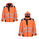 Giacca-calda-antipioggia-idrorepellente-ALTA-VISIBILITA'-3in1-arancio-dalla-taglia-S-alla-4XL-PORTWEST-PW365