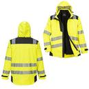 Giacca-calda-antipioggia-idrorepellente-ALTA-VISIBILITA'-3in1-GIALLO-dalla-taglia-S-alla-4XL-PORTWEST-PW365
