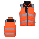 gilet-imbottito-alta-visibilità-giallo-o-nero-REVERSIBILE-taglie-da-S-a-3XL-PORTWEST-PW374