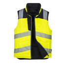 gilet-imbottito-alta-visibilità-giallo-o-nero-REVERSIBILE-taglie-da-S-a-3XL-PORTWEST-PW374
